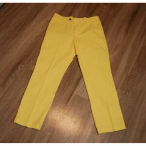 Brooks Brothers 346 Mens Yellow Chino Pants Cotton Straight Leg W32 L30